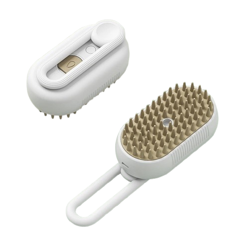 Cepillo 3 en 1 de vapor para mascotas